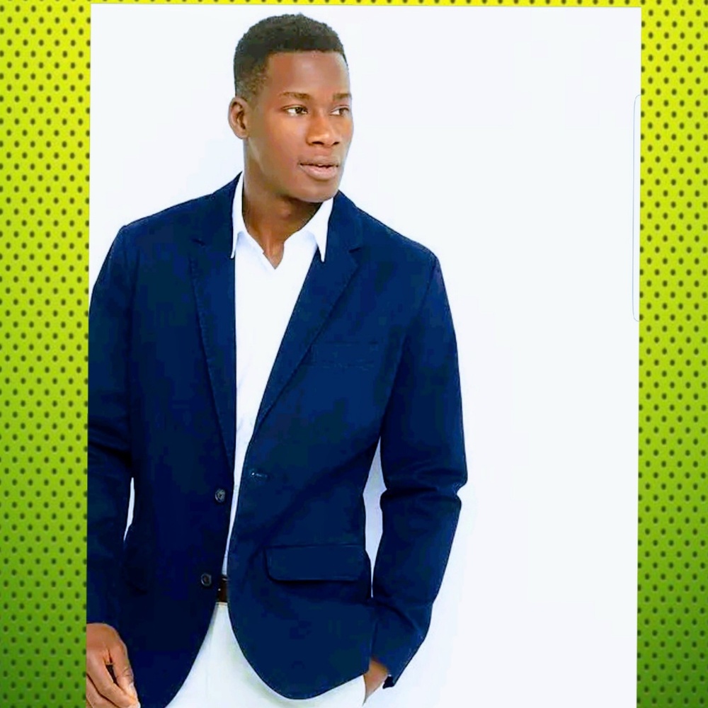 Gap Men's tapestry classic navy blazer Size Tall L